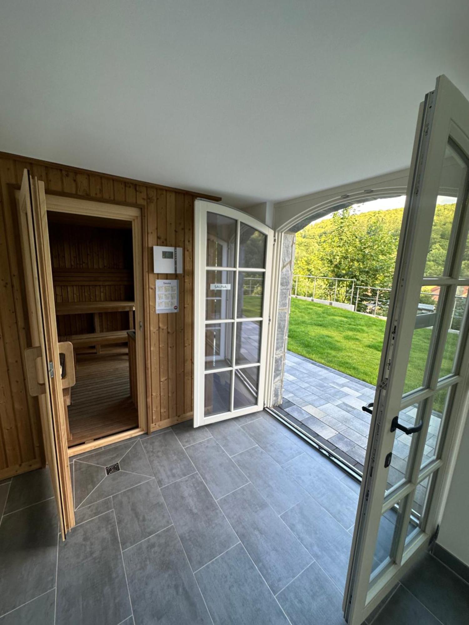 Ferienwohnung Blick Thyratal Stolberg i. Harz Esterno foto
